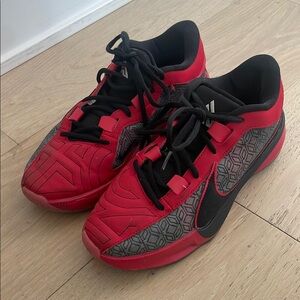 Red and Black Athletic Sneakers